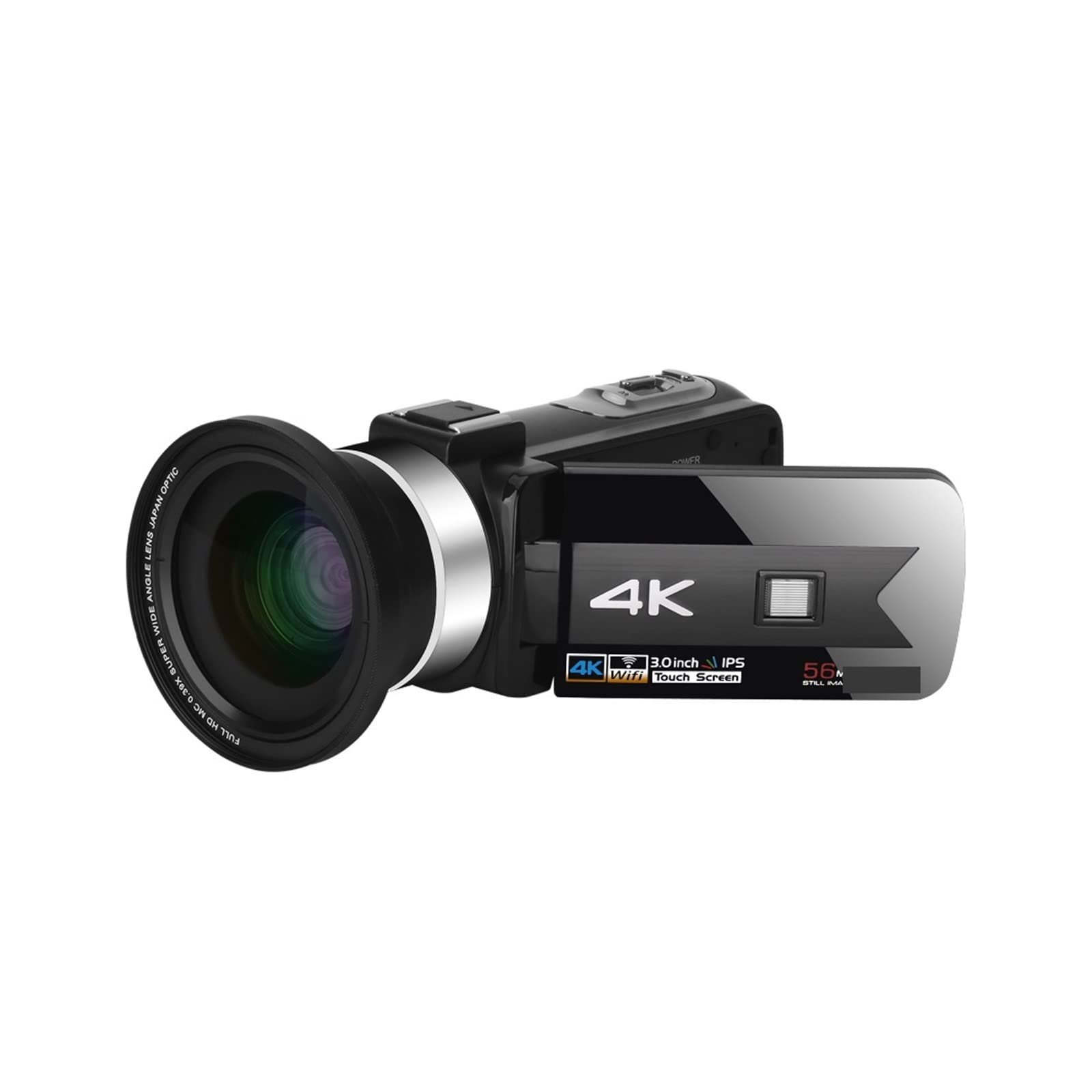 AUBEST 4K Ultra HD Digital Video Camera Camcorder with Night Vision for Live Streaming, Vlogging, YouTube & Photography - No SD Card Included (NA-U600-LT) - Perfect for Travel, Events, Home Videos & Web Conferencing