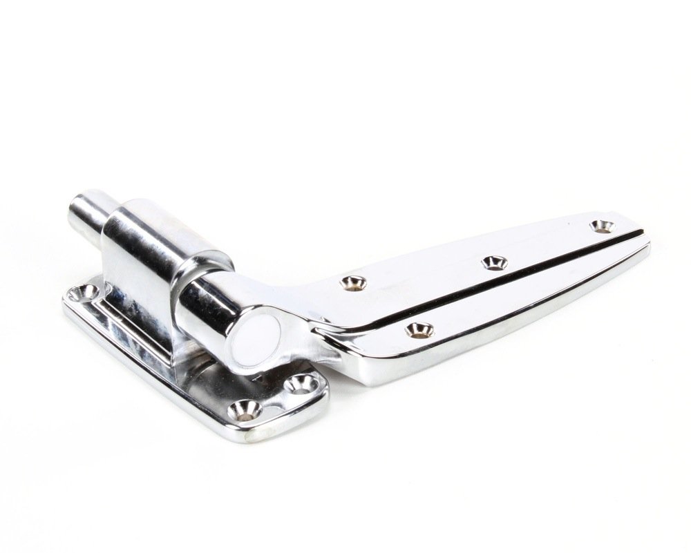 Left Hand Mount Long Strap Hinge with Spring - Heavy Duty Cabinet Door Hardware for Kitchen, Bathroom & Furniture Repair | Durable & Smooth Operation