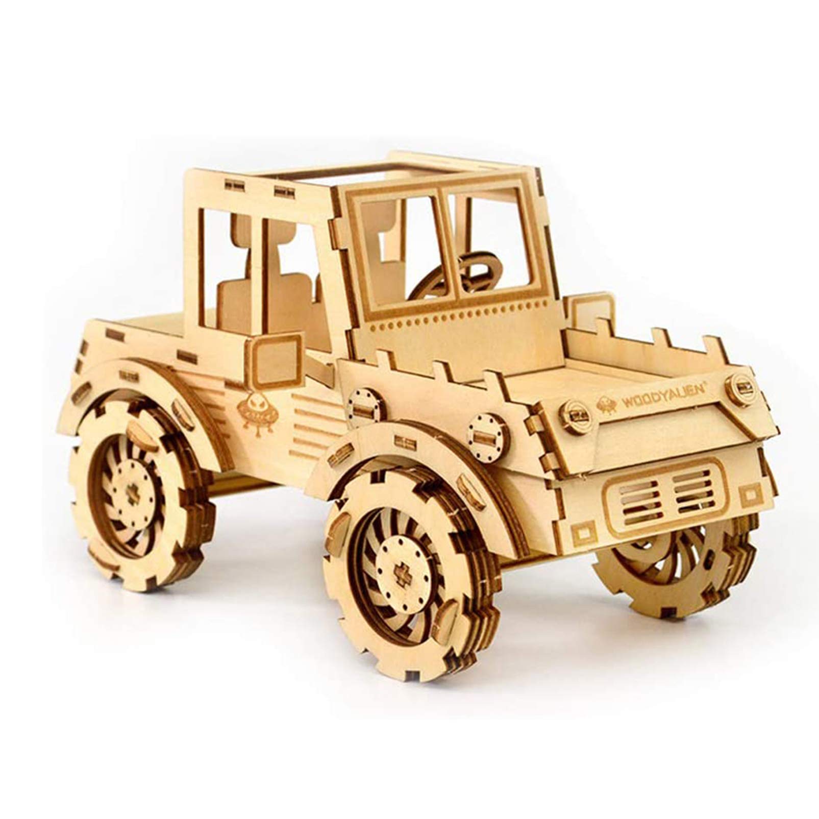 3D Wooden Puzzle for Adults - Car Model Kit, Laser Cut DIY Jigsaw Puzzle, Educational STEM Toy & Unique Gift Idea | Perfect for Office Desk Decor, Phone Stand Holder, Stress Relief & Creative Home Display