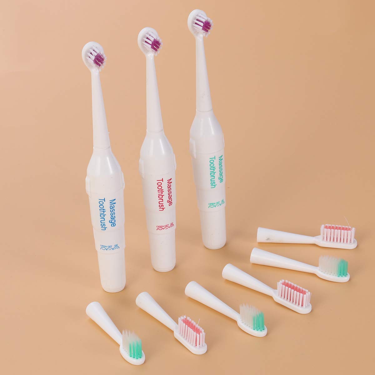 POPETPOP Electric Toothbrush for Dogs & Cats - Pet Dental Care Kit with Soft Bristles, Teeth Cleaner for Small & Large Pets (Battery Not Included) - Perfect for Daily Oral Hygiene & Fresh Breath at Home