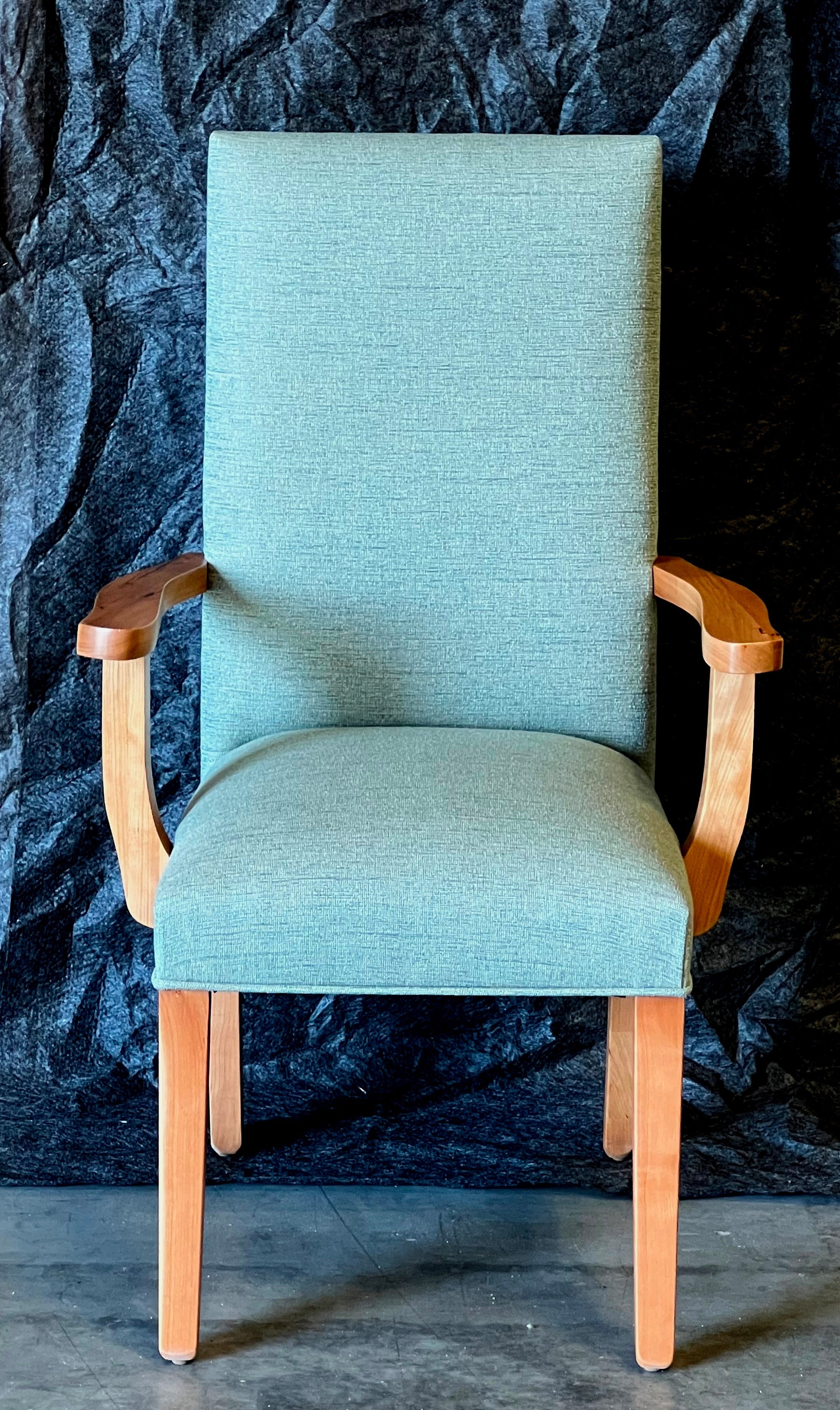 Hudson Narrow Dining Chair - Sturdy & Elegant Wooden Side Chair for Kitchen, Dining Room, or Home Office | Comfortable Seating Solution for Small Spaces