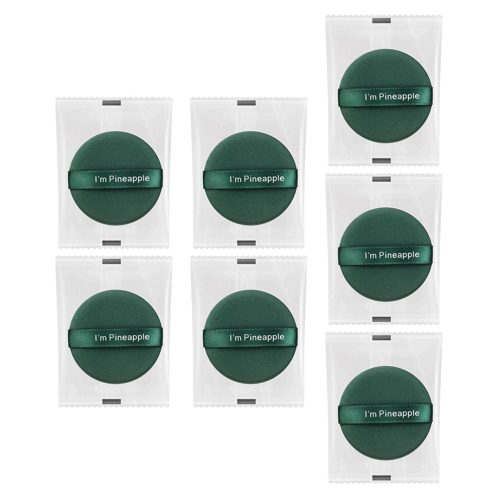 Predolo 7-Piece Air Cushion Makeup Puff Set - Premium Beauty Blender Sponge with Storage Bag (Green) | Perfect for Liquid Foundation, BB Cream & Contouring Application