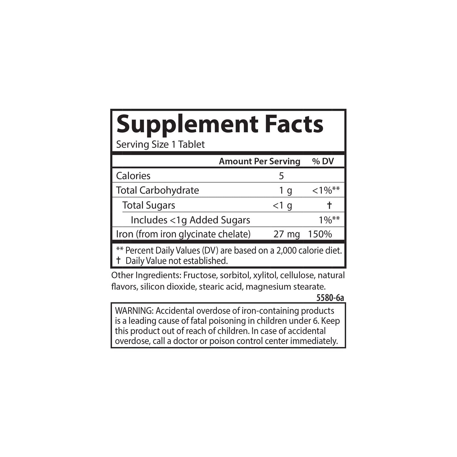 Carlson Chewable Iron 27 mg Grape Flavor - Iron Supplement for Blood Health & Energy Support - 30 Easy-to-Swallow Tablets - Ideal for Anemia, Pregnancy & Active Lifestyles