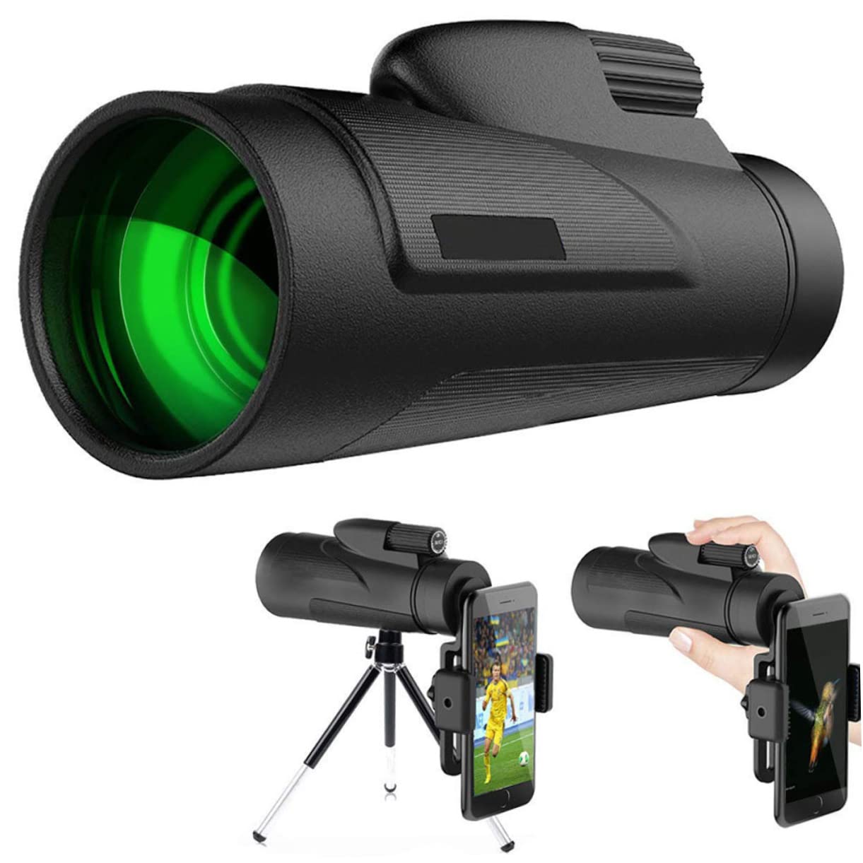 Veemoon 12x50 High Power Binoculars for Bird Watching, Hunting & Outdoor Adventures - Compact & Lightweight with Tripod Stand - Perfect for Adults, Kids & Teens - Ideal for Hiking, Camping & Wildlife Observation