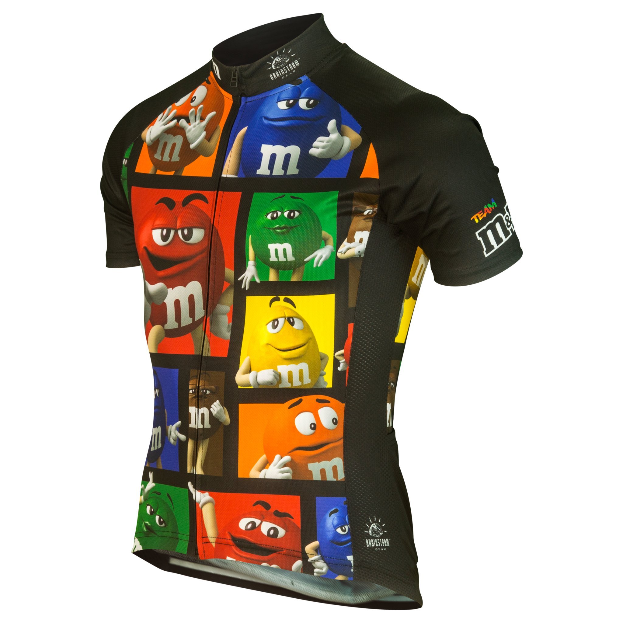 Brainstorm Gear Women's M&Ms Print Cycling Jersey - Breathable & Comfortable Bike Shirt for Road & Mountain Biking - Perfect for Outdoor Sports & Fitness Training