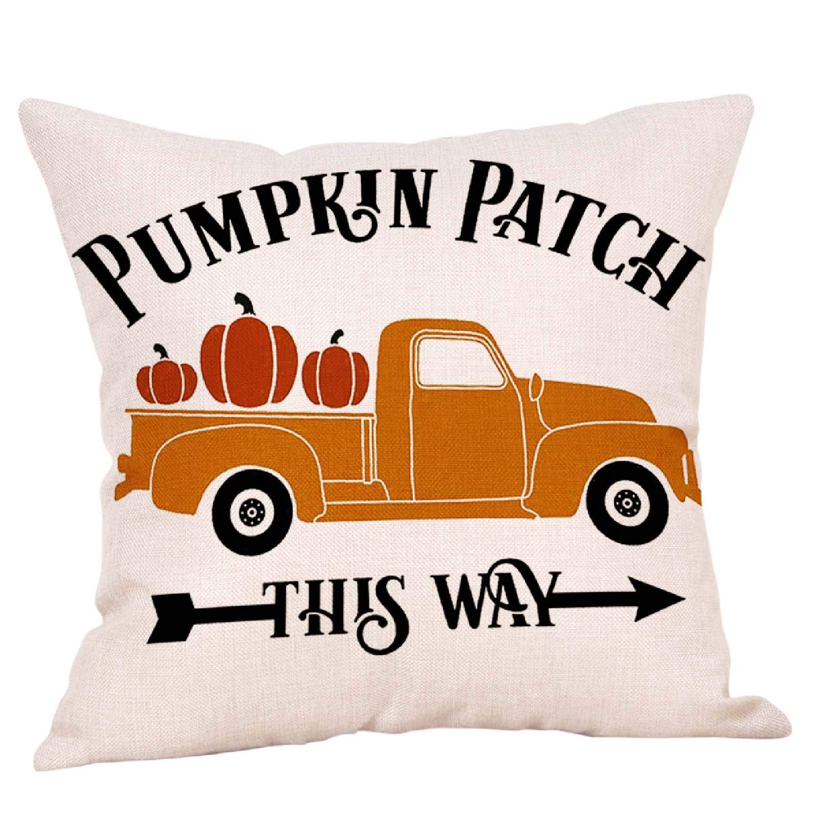 YXWLLN Thanksgiving Decorative Pillow Covers - Soft Sofa Cushion Covers for Home Decor, Pack of 2 - Perfect for Thanksgiving, Christmas, and Seasonal Home Styling