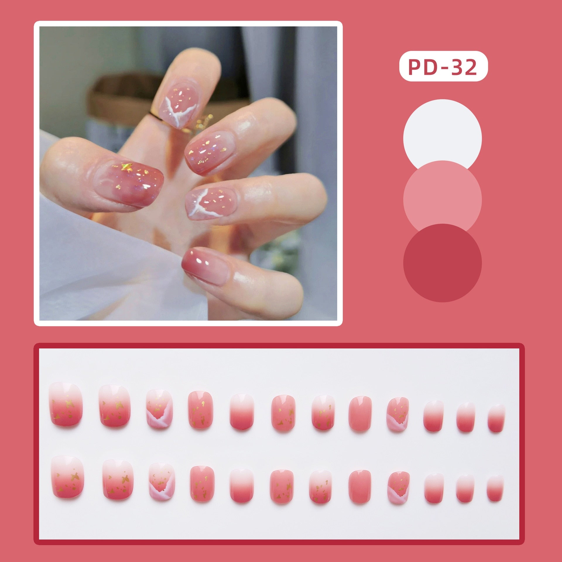 PD-32-Fake Nails Art