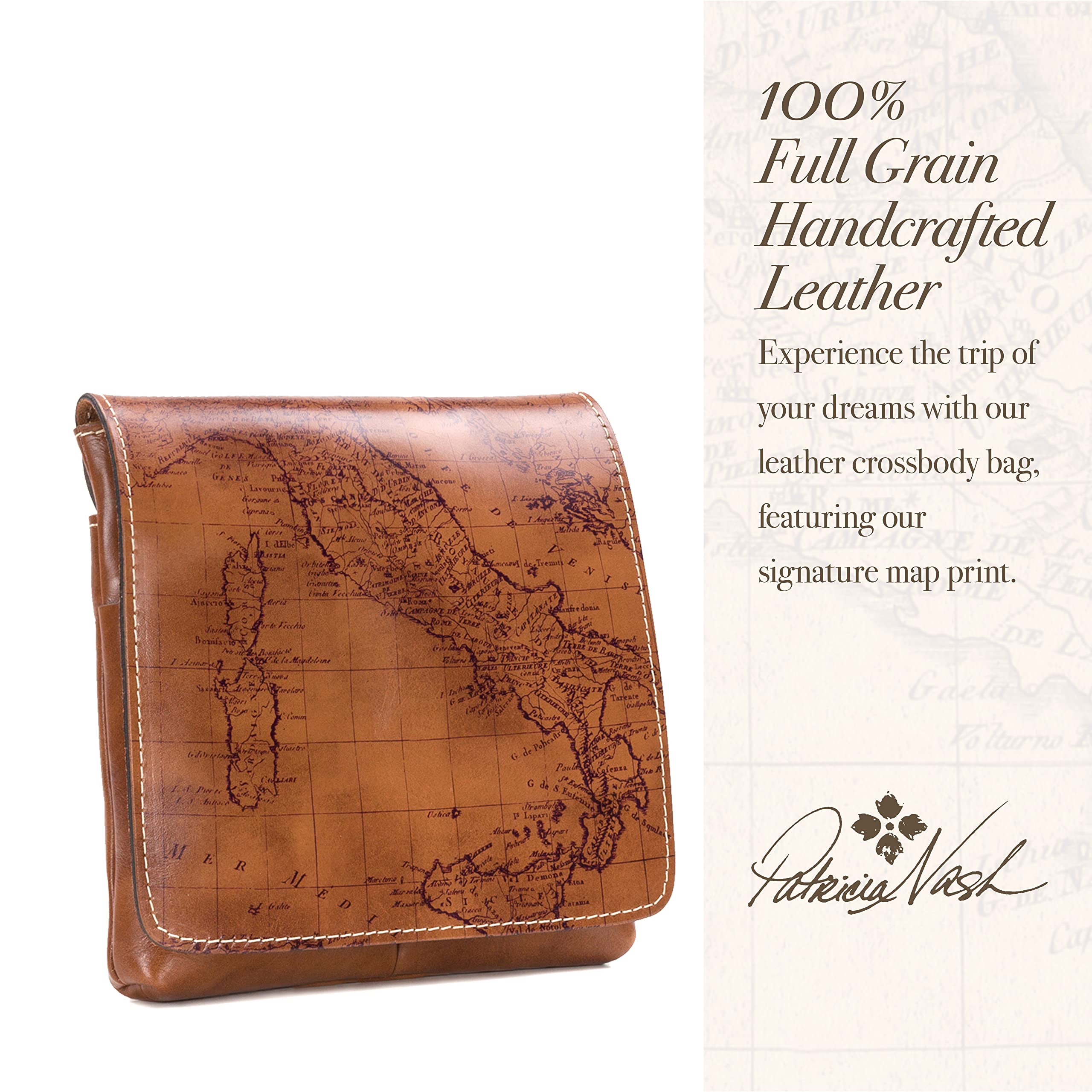 Patricia Nash Granada Leather Crossbody Bag for Women - Stylish & Durable Handbag for Everyday Use, Travel, and Work