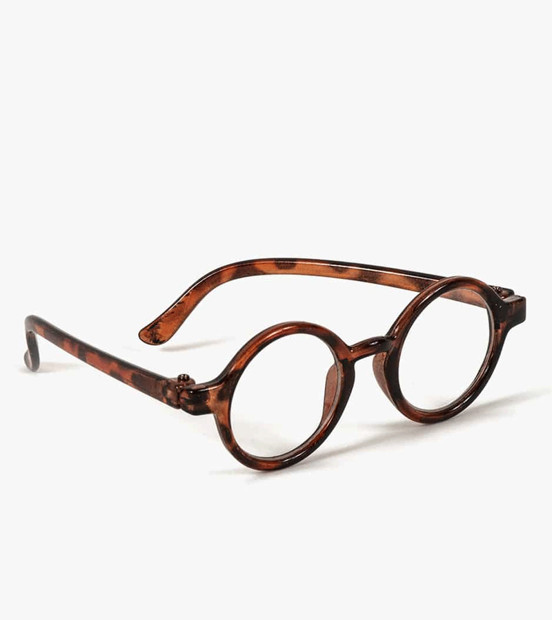 Minikane Tortoise Shell Glasses for Baby Dolls - Cute Accessories for Doll Play, Photography & Collectibles