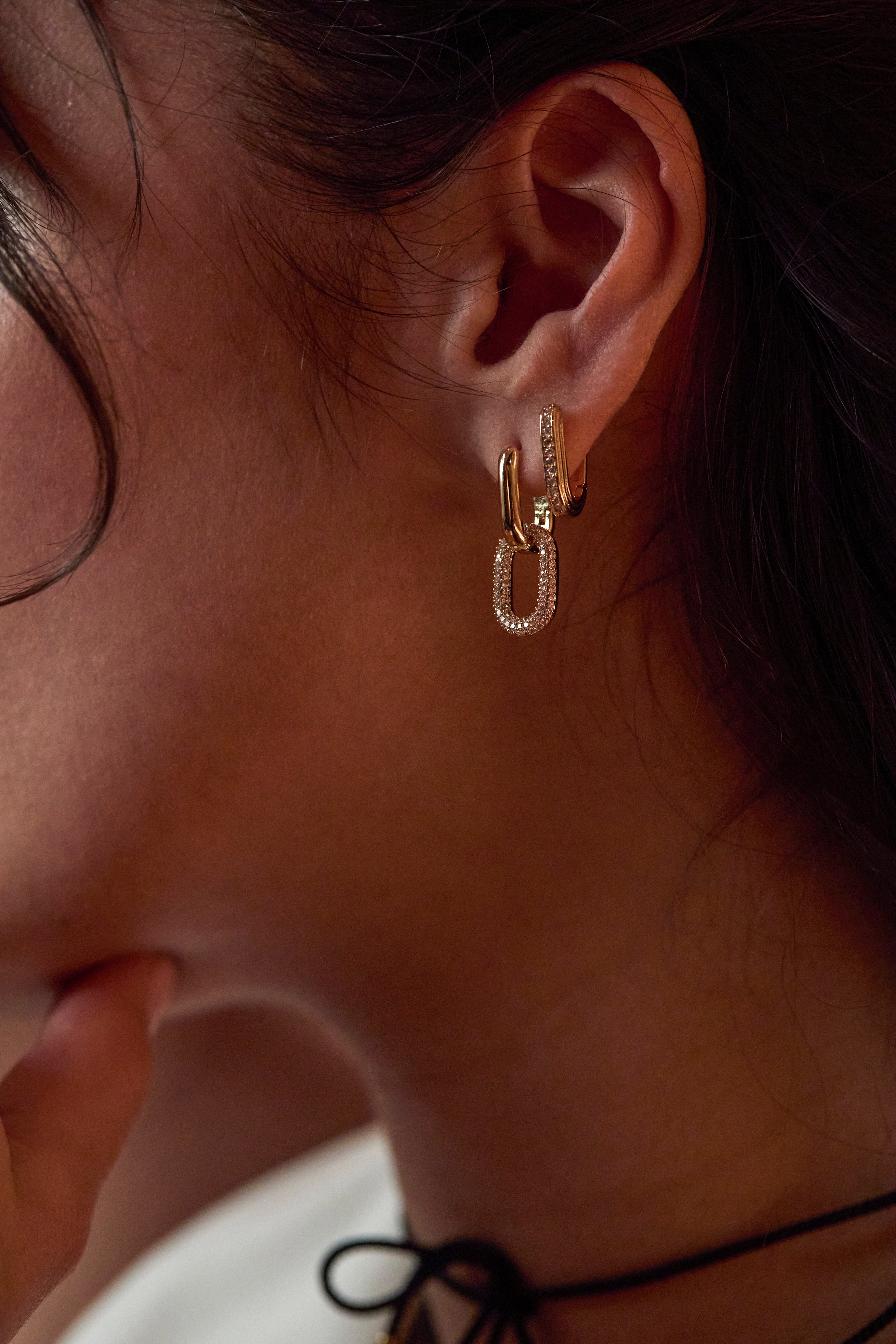 Mixed Link Hoops - Trendy Gold & Silver Chain Hoop Earrings for Women | Perfect for Casual, Office & Party Wear