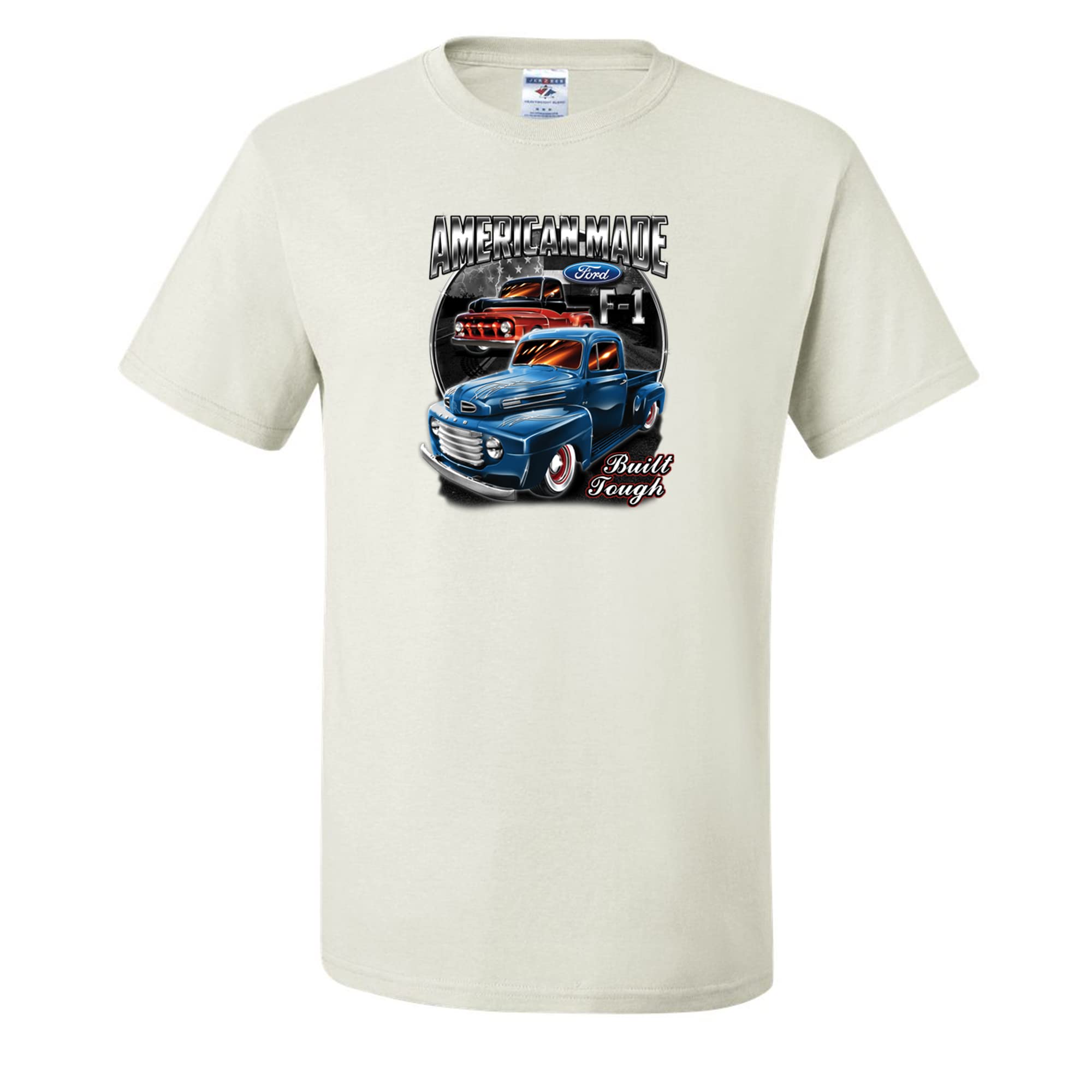 **Official Ford F1 Licensed Men's T-Shirt - American Made, Built Tough - Perfect for Racing Fans, Car Enthusiasts & Casual Wear**