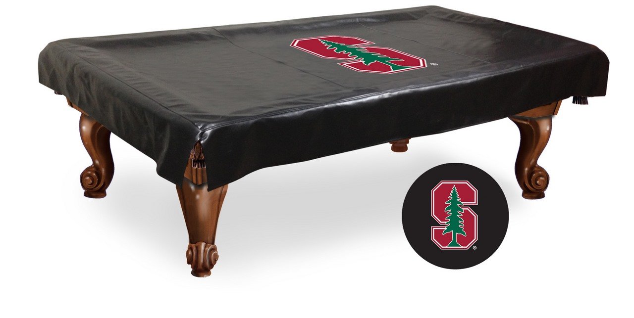 NCAA Stanford Cardinal Billiard Table Cover - Waterproof & Fitted Pool Table Protector for Game Room, Man Cave, or Sports Bar Decor
