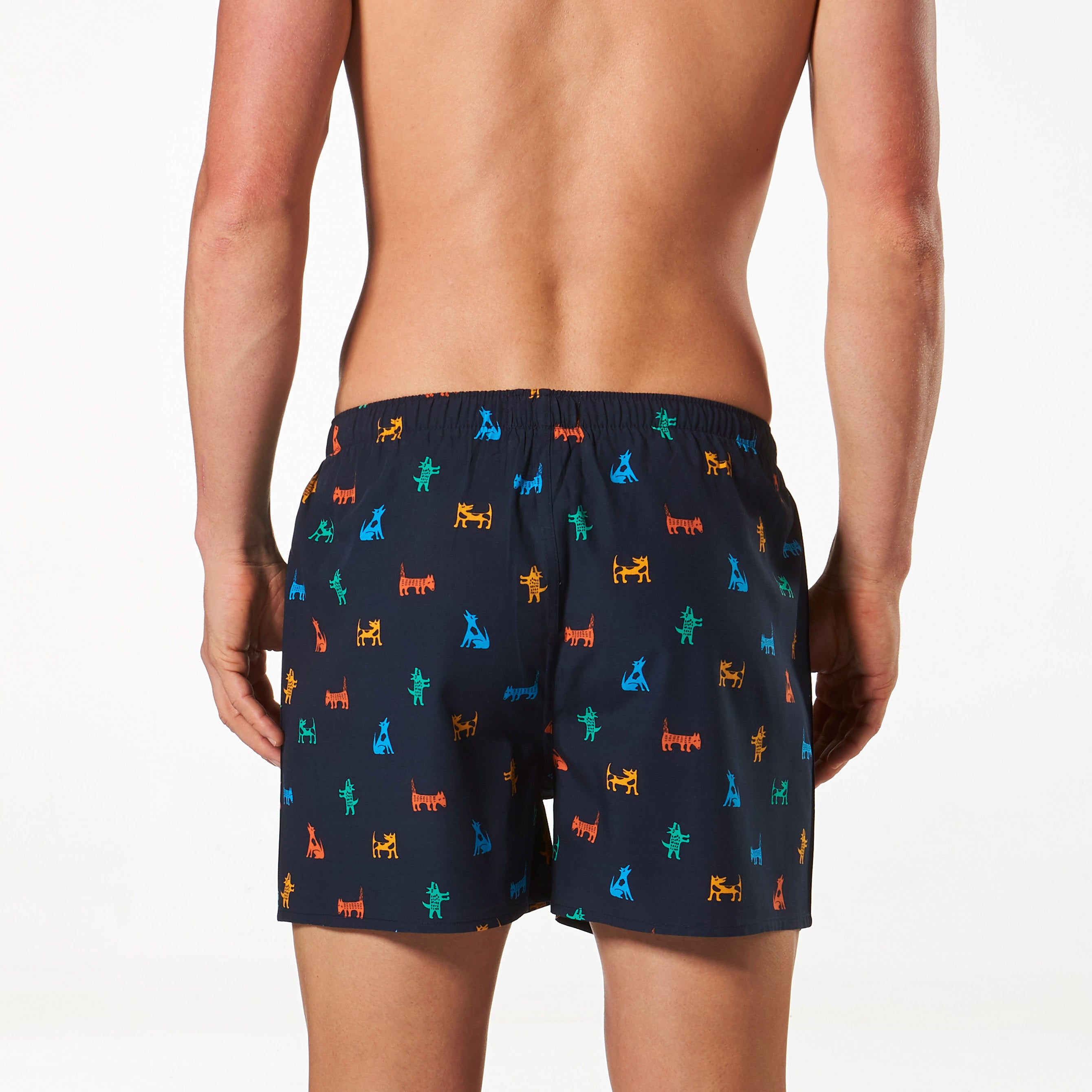 Men's Bamboo Boxer Shorts - Soft Breathable Underwear for Comfort & Style | Navy Blue | Perfect for Lounge, Sleep & Everyday Wear
