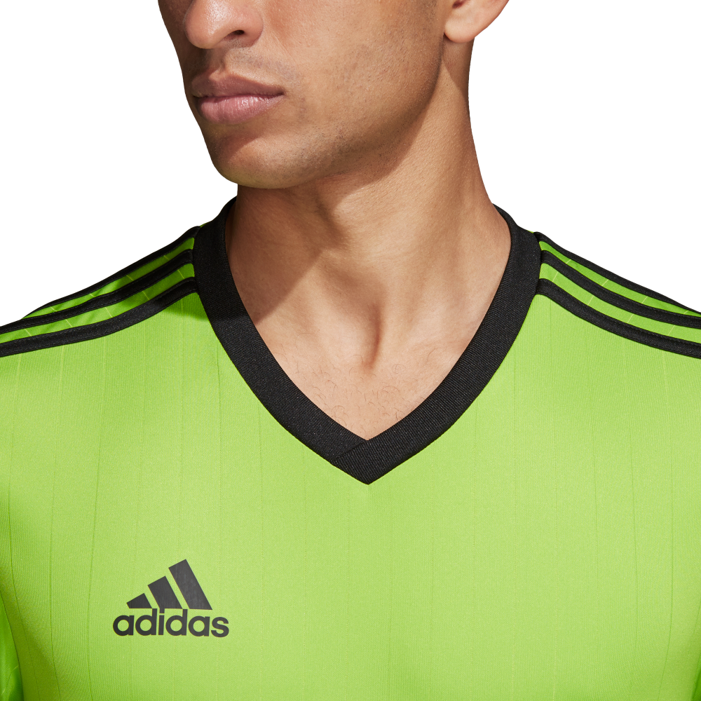 Adidas Youth Tabela 18 Soccer Jersey - Solar Green/Black - Lightweight Breathable Football Shirt for Kids - Perfect for Matches, Training & Fan Wear