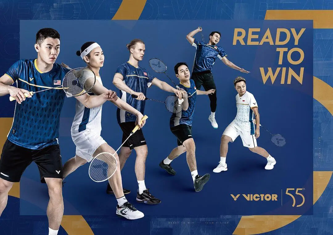 Victor BR9012 55th Anniversary Edition Badminton & Tennis Racket Backpack - Navy Blue Sports Bag for Court, Gym & Travel Accessories Storage