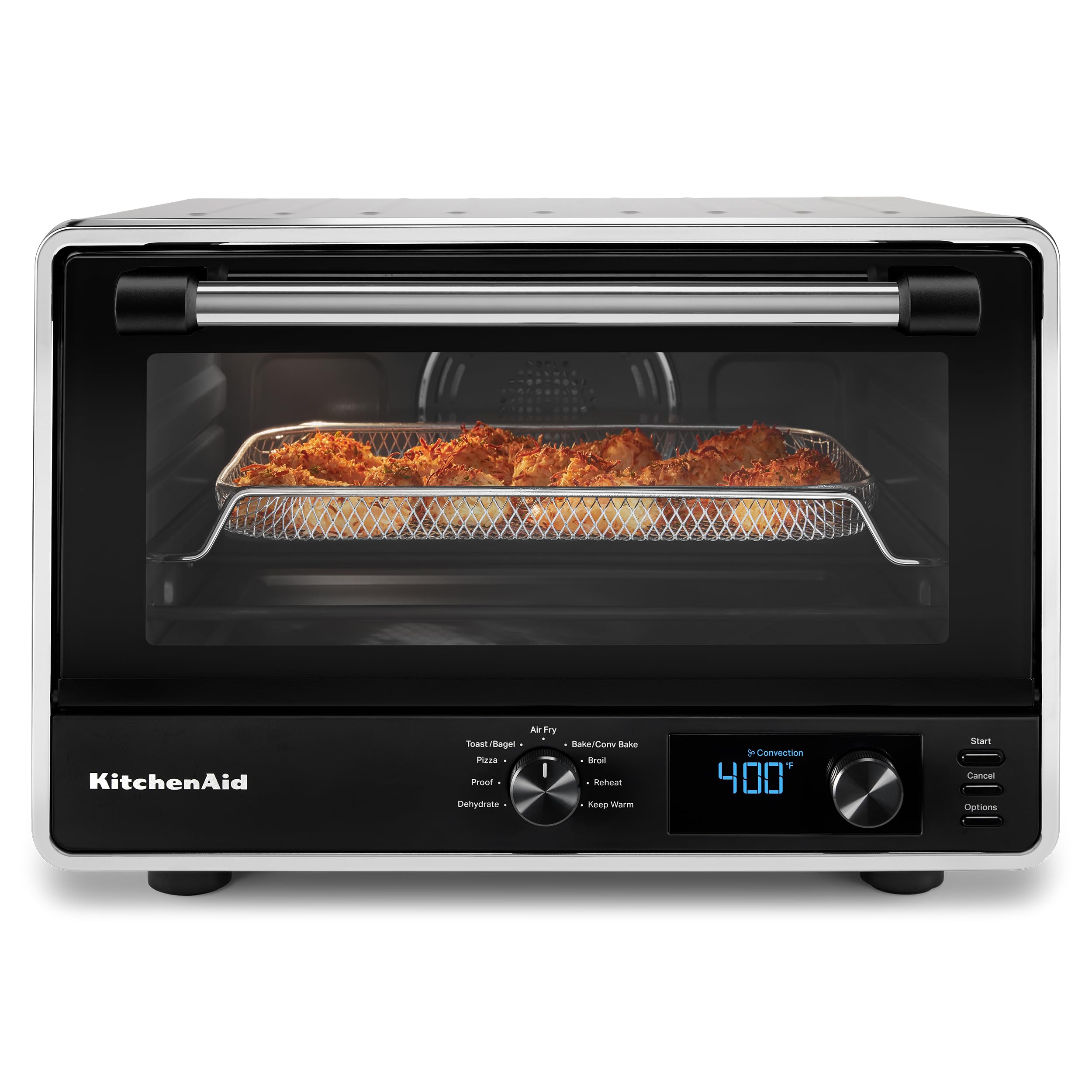 KitchenAid KCO128CU Digital Countertop Oven with Air Fry, Convection Bake & Pizza Stone - 12