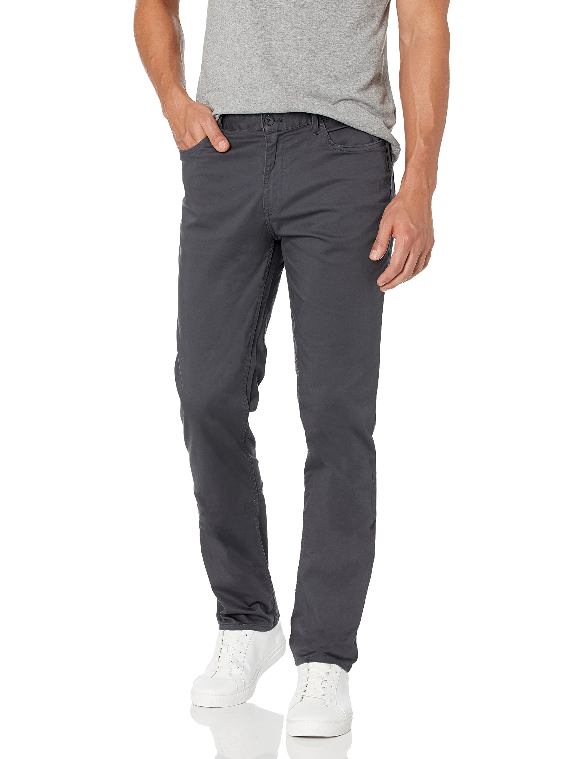 Calvin Klein Men's Stretch Sateen Casual Pants - Comfortable Slim Fit Dress Pants for Work, Office & Business Travel | Wrinkle-Resistant & Breathable Fabric