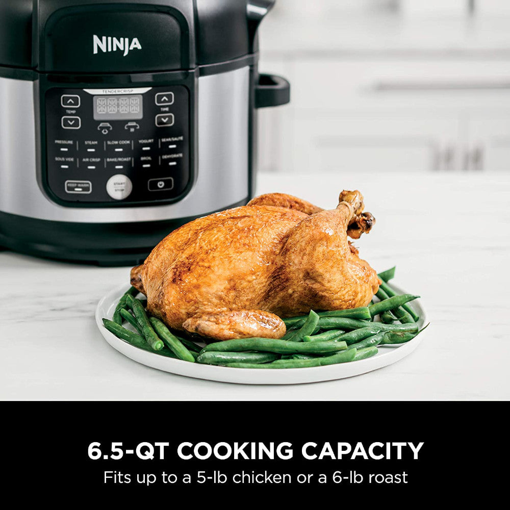 NINJA Foodi 11-in-1 Pro 6.5 qt. Pressure Cooker & Air Fryer Combo | Certified Refurbished with Home Essentials Warranty (FD302) | Perfect for Quick Meals, Healthy Cooking & Family Dinners