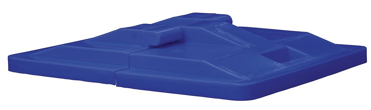 G10-BLX-LDN - 10 Bushel Polyethylene Hinged Lid Storage Container with Secure Locking, Blue - Ideal for Farm, Garden, and Outdoor Storage Organization