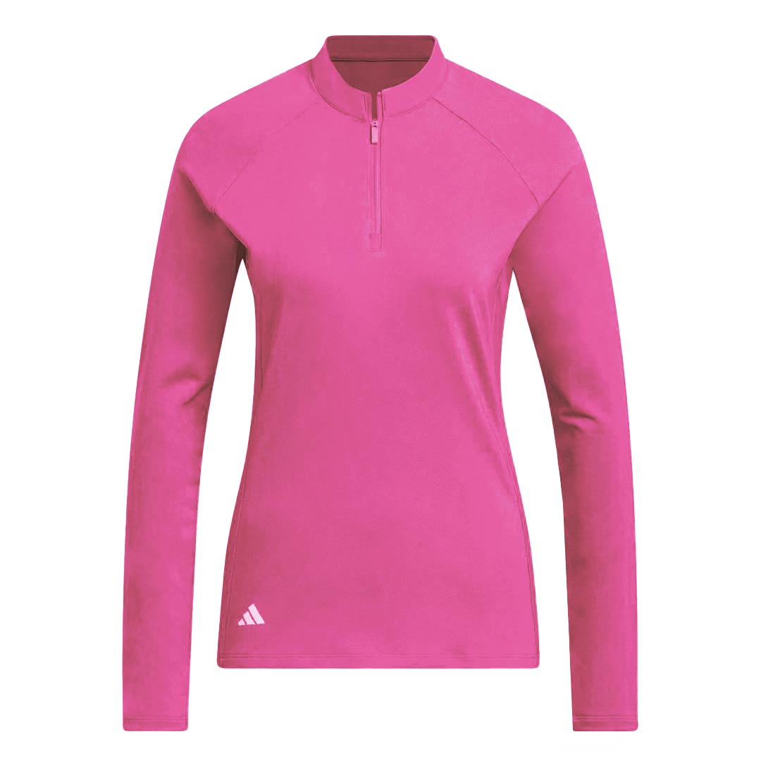 Adidas Women's 1/4 Zip Long Sleeve Polo Shirt HY3972 - Athletic Golf Tennis Workout Top for Sports & Casual Wear