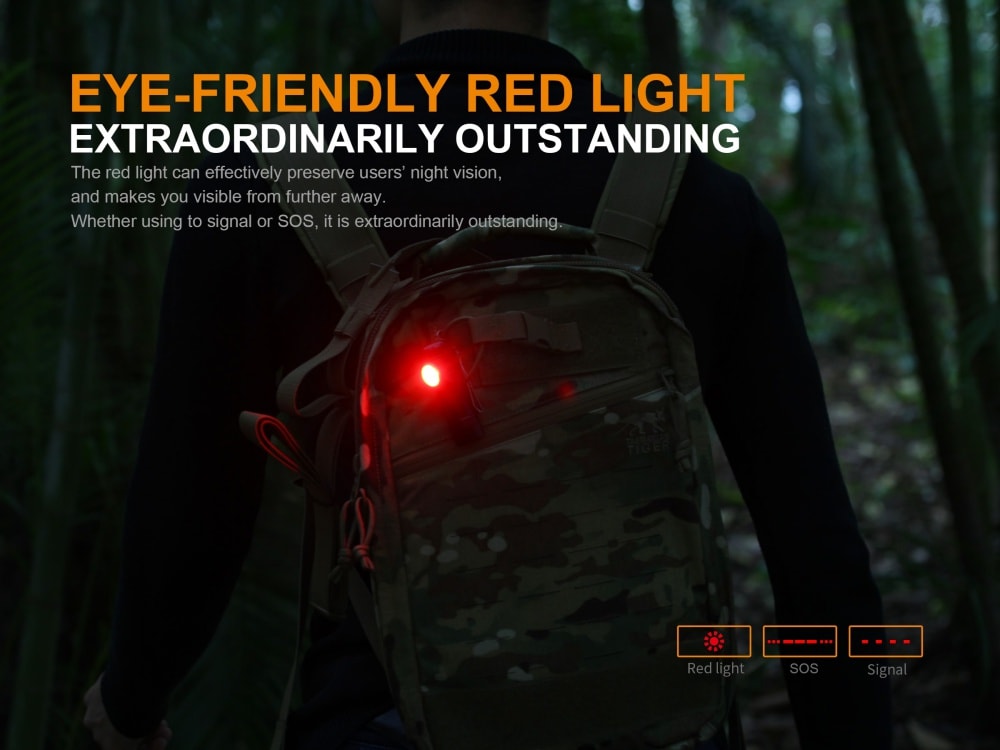 Fenix LD15R Rechargeable Right Angle LED Flashlight - 500 Lumens, IP68 Waterproof for Camping, Hiking & Emergency Use