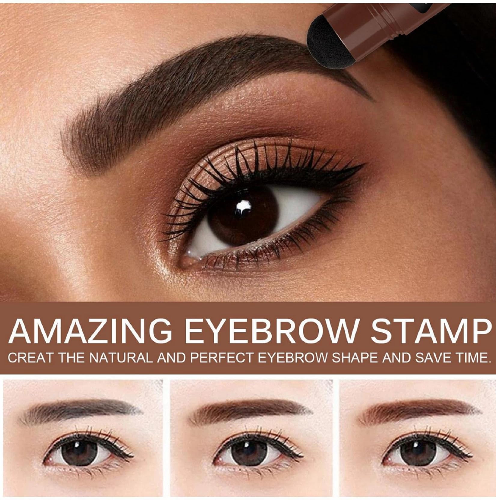 Natural & Professional Hairline Powder Stick - 2PCS Waterproof Hair Shadow Powder for Root Touch Up & Gray Coverage (Brown) | Perfect for Daily Use, Travel & Quick Hairline Fixes