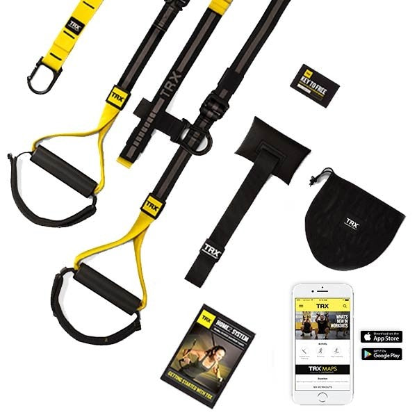 TRX HOME2 Suspension Training Kit - Portable Full Body Workout System for Home & Gym - Strength Training Equipment for Fitness, Yoga, and CrossFit