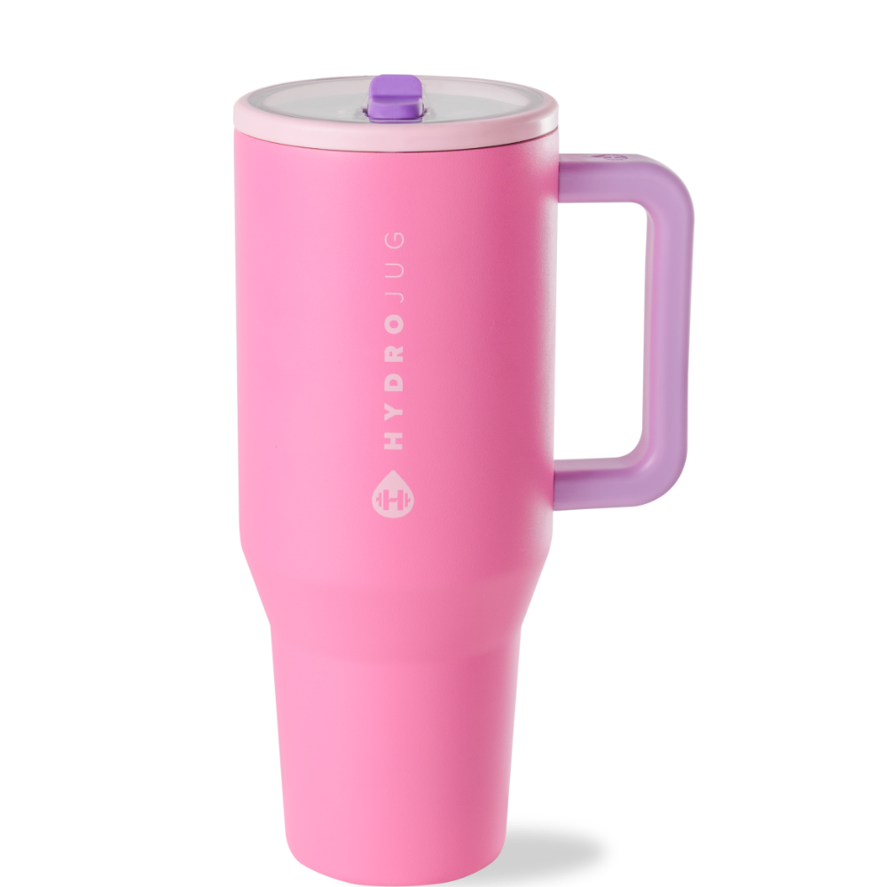 Pink Sugar 32Oz Traveler Water Bottle - BPA Free Leak Proof Insulated Stainless Steel Flask for Gym, Hiking, Camping & Outdoor Activities