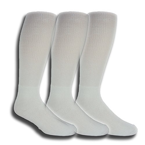 MOXY Sub Socks 3-Pack - White Tube Socks for Men & Women - Comfortable Athletic Socks for Running, Hiking & Everyday Wear