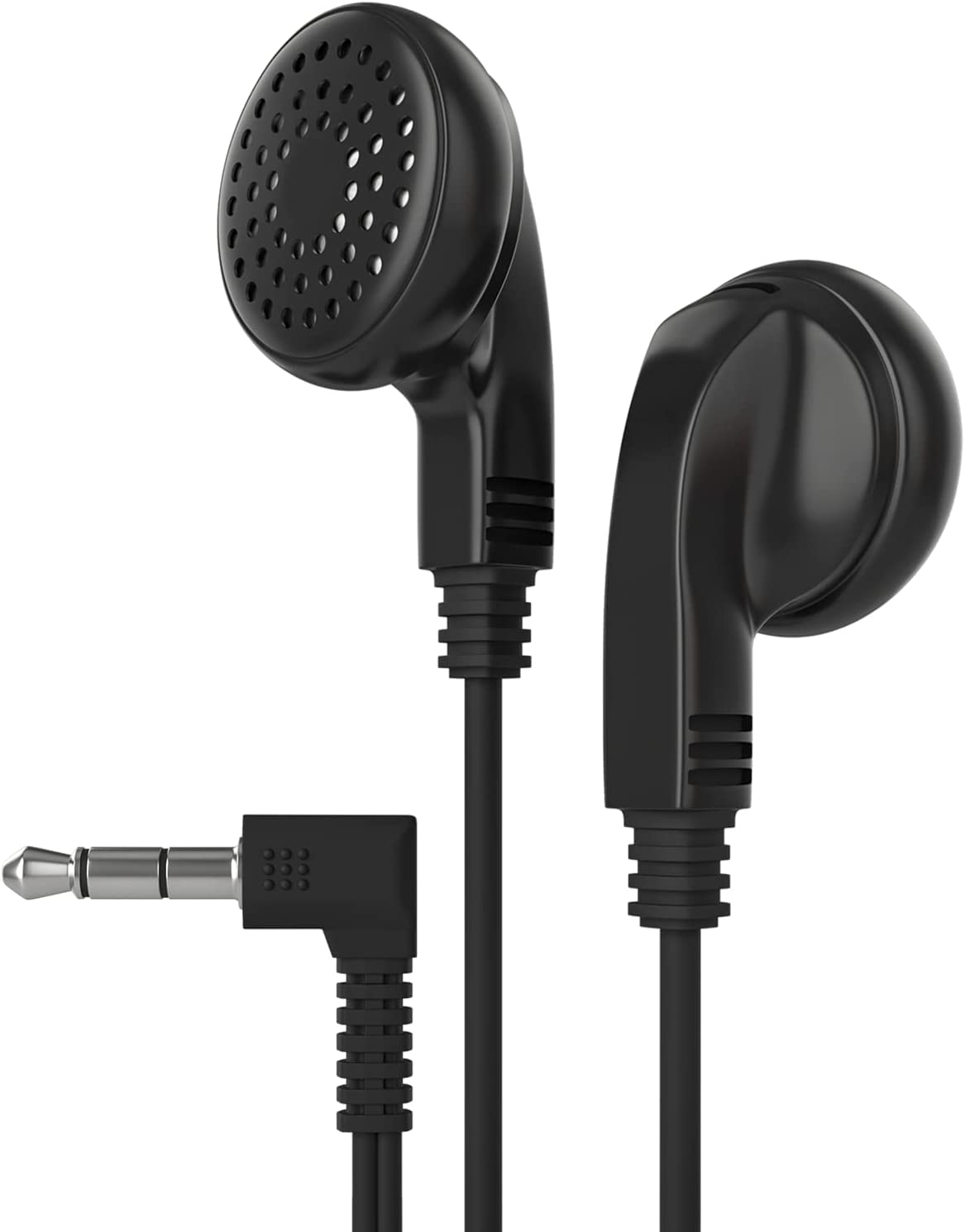 Bulk 3.5mm Earphones 1000 Pack Wholesale Bundle - Maeline Headphones with Tangle-Free Cord for Schools, Gyms, Events & Giveaways