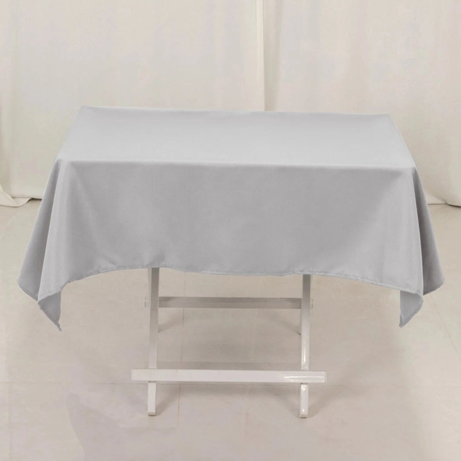 54x54 Inch Premium Square Polyester Tablecloth - Wrinkle & Stain Resistant - Perfect for Dining Tables, Parties, Weddings & Events