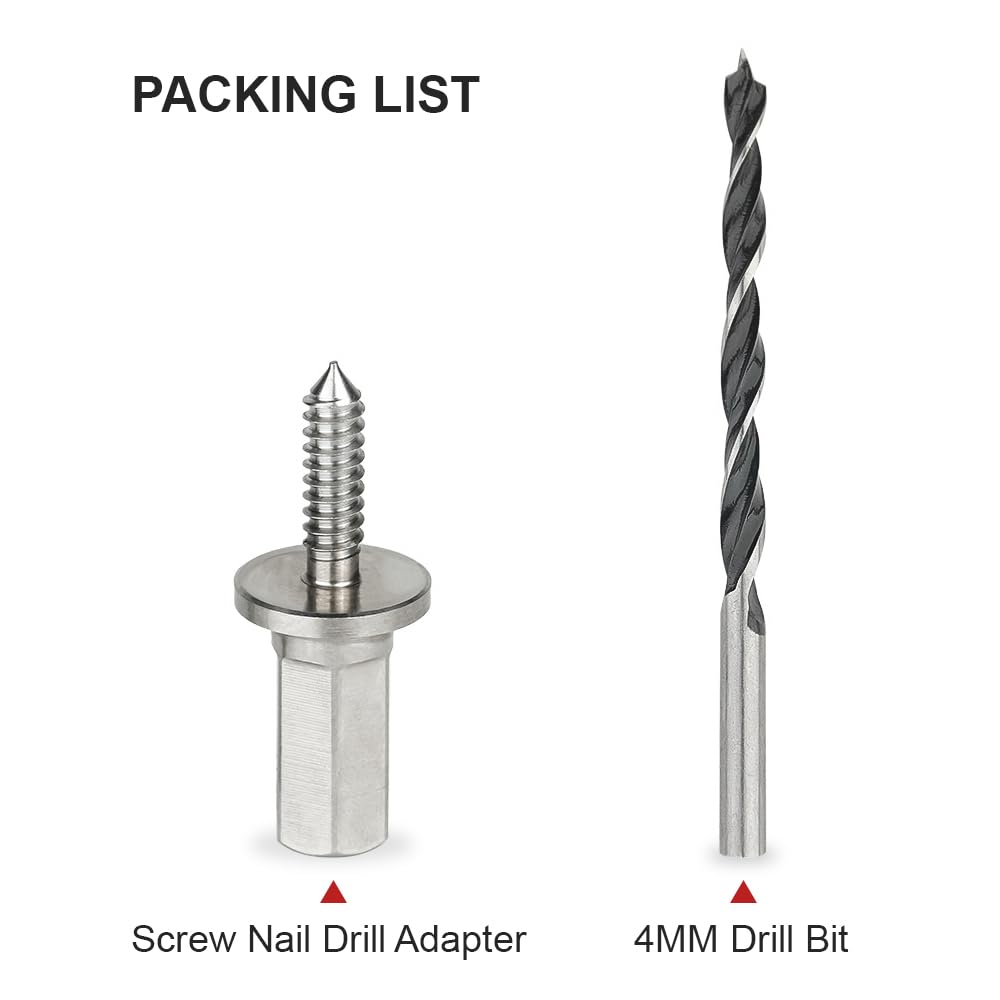 Toolcool Dowel Maker Kit - Drill Adapter for Woodworking, Screw & Nail Stock Holder Accessories | Perfect for DIY Projects, Furniture Making & Wood Joinery
