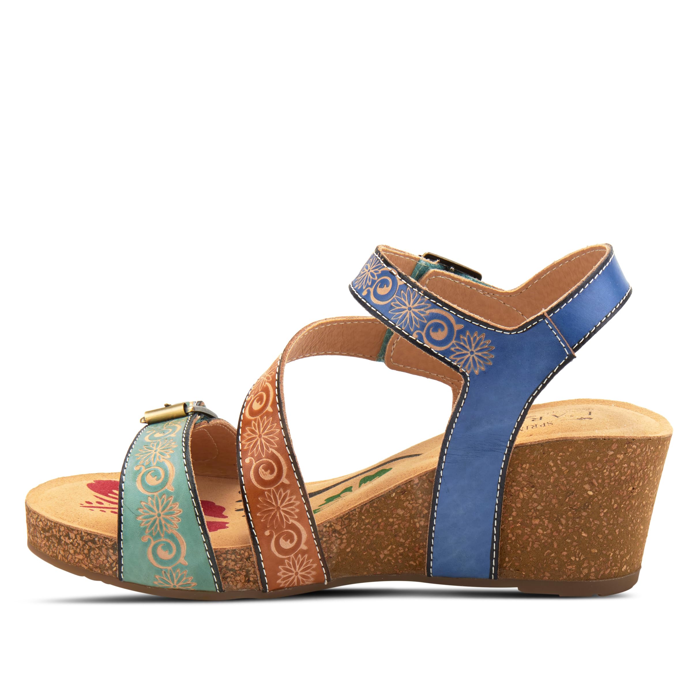 Spring Step L'Artiste Women's Tanja Comfortable Leather Sandals - Casual Summer Shoes for Walking, Beach & Outdoor Activities
