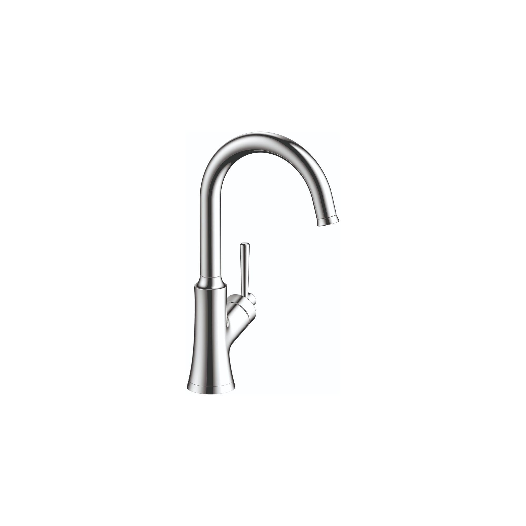 Hansgrohe Joleena Chrome Bar Kitchen Faucet - Single Hole Bar Sink Faucet for Kitchen Sink (Model 04795000) | Perfect for Small Kitchens, Wet Bars & RVs