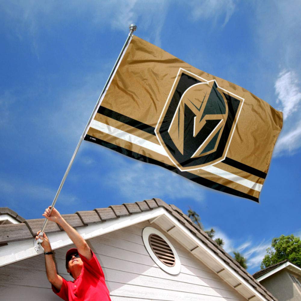 WinCraft Vegas Golden Knights Gold Flag and Banner - Premium NHL Team Decor for Game Day, Tailgating & Home Sports Room
