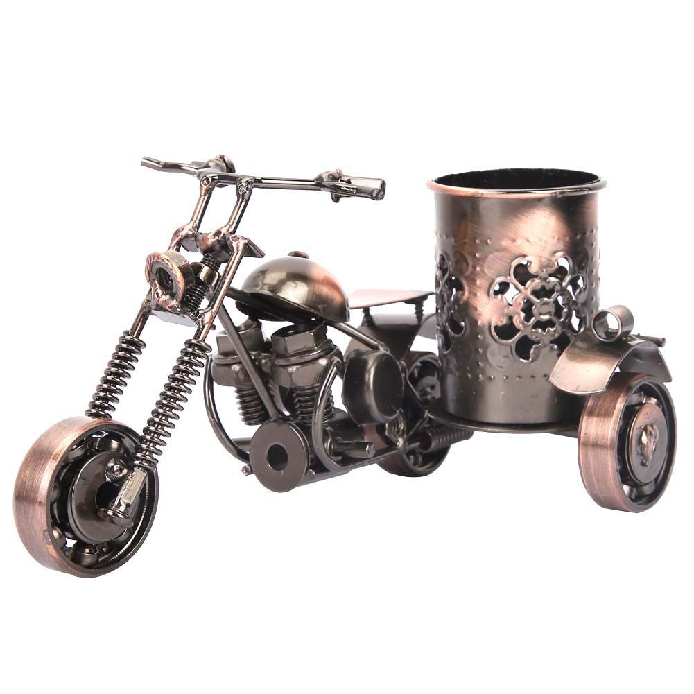 Stylish Motorcycle Model Pen Holder for Desk - Perfect for Home, Office, Bars & Cafes | Unique Gift & Decorative Organizer for Motorcycle Enthusiasts