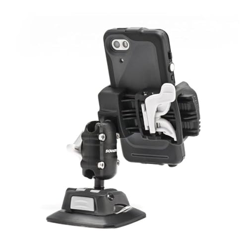 Scanstrut ROKK Mini Phone Mount Kit with Self-Adhesive Base - Universal Smartphone Holder for Car, Bike & Boat - Secure Mounting for iPhone, Samsung & More