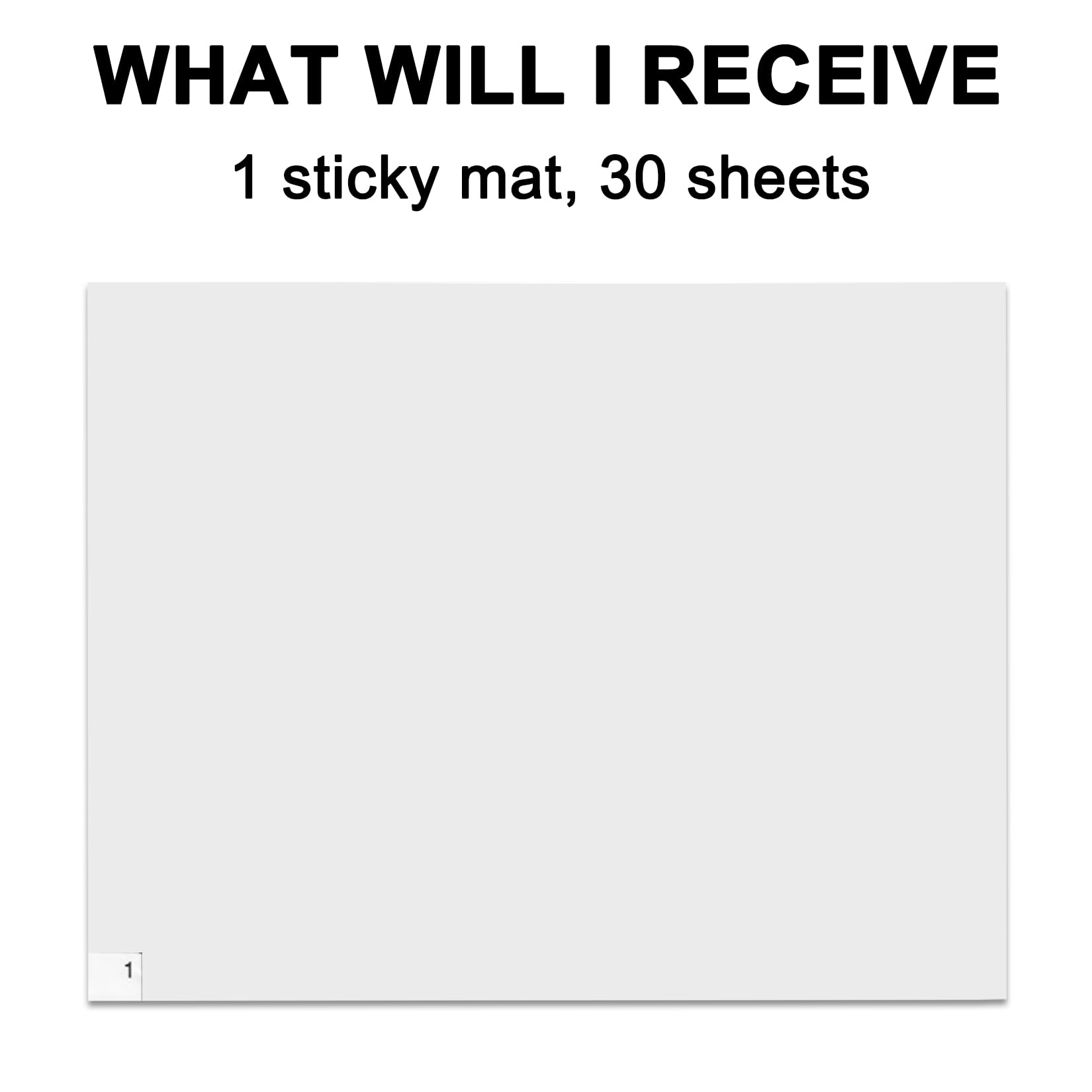CARGEN Sticky Mats 17x13 Inches - Adhesive Floor Mats for Pet Hair, Dust & Dirt Removal - Ideal for Home, Cleanroom, Laboratory & Hospital Use - 30 Sheets White Tacky Mat (1 Pack) - Perfect for Entryways, Garages & High-Traffic Areas