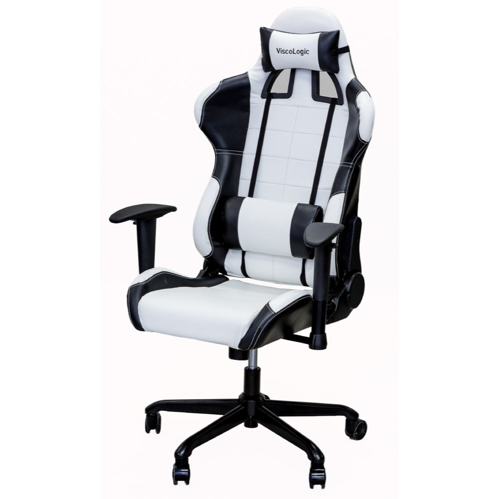PRO X SERIES 7206 Ergonomic Gaming Chair - White & Black - High Back Racing Style with Lumbar Support - Perfect for PC, Console Gaming & Home Office
