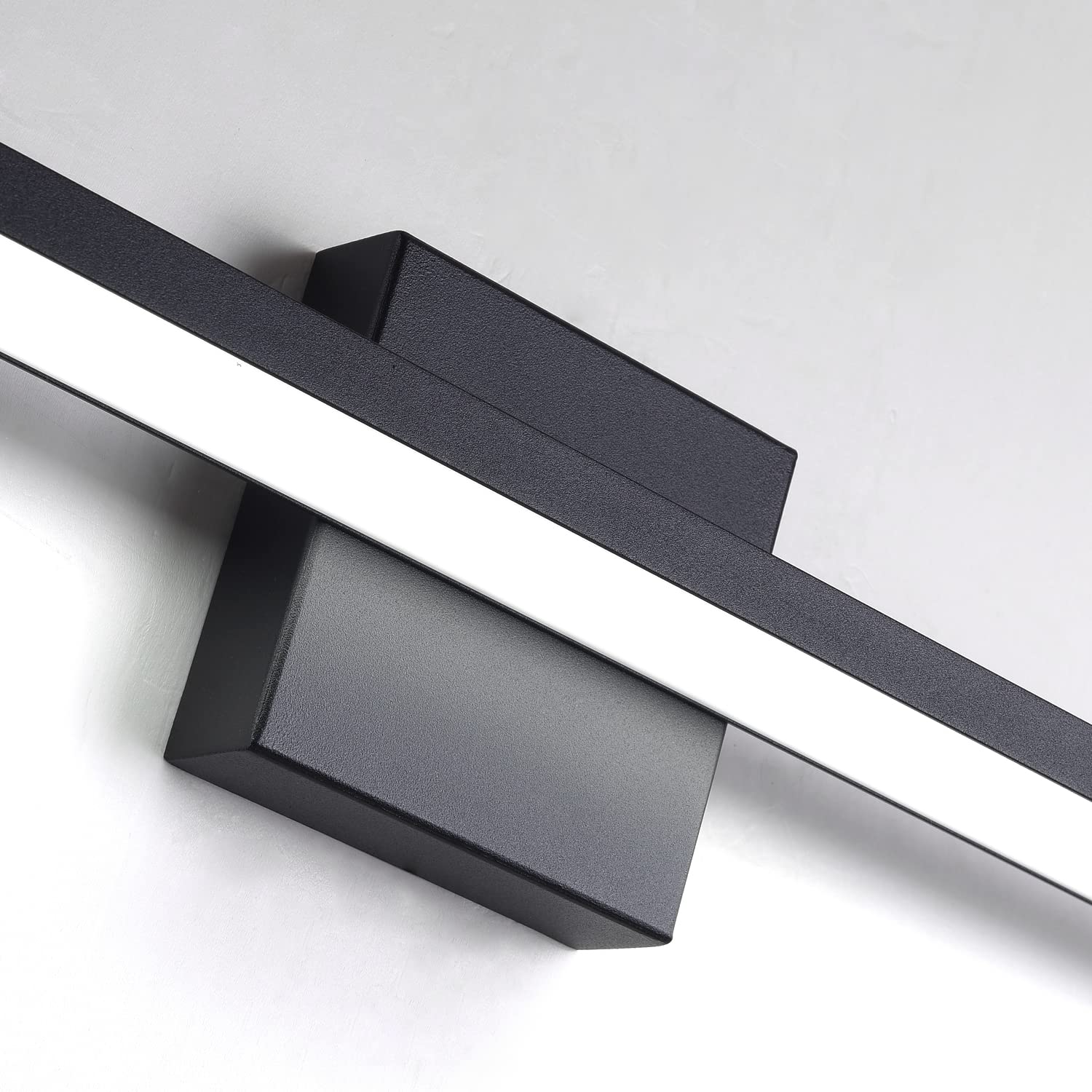 Modern 40W Black Aluminum Bathroom Vanity Light - 39.4 Inch LED Wall Lighting Fixture with Baking Finish (6000K Cool White) - Perfect for Bathroom, Bedroom & Dressing Room Mirror Lighting