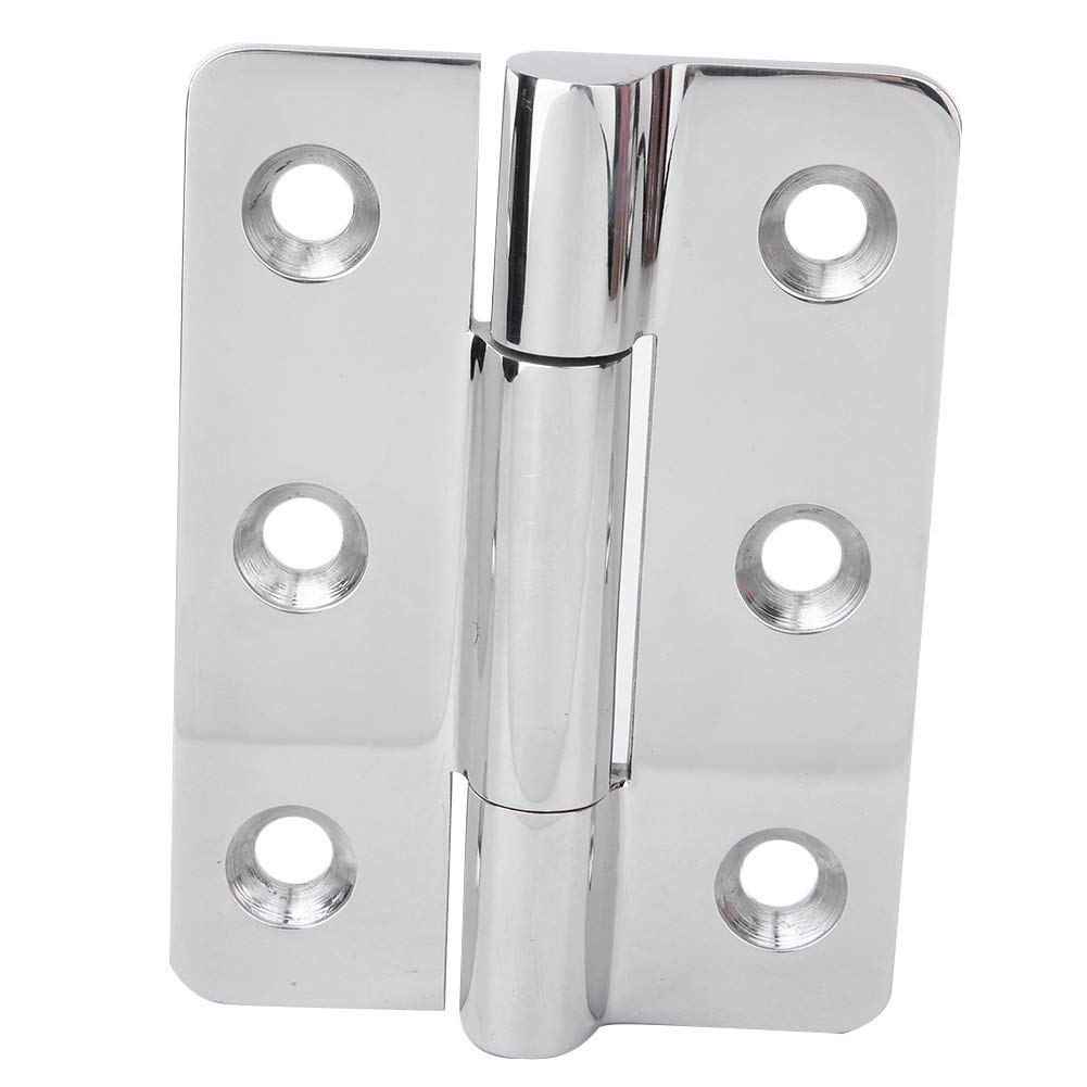 316 Stainless Steel 6-Hole Boat Door Hinge - Marine Grade Hinges for Yacht Cabinets & Boat Cabinet Doors - Corrosion Resistant Hardware for Saltwater Environments (ZWS405-120) - Perfect for Marine Applications & Outdoor Furniture