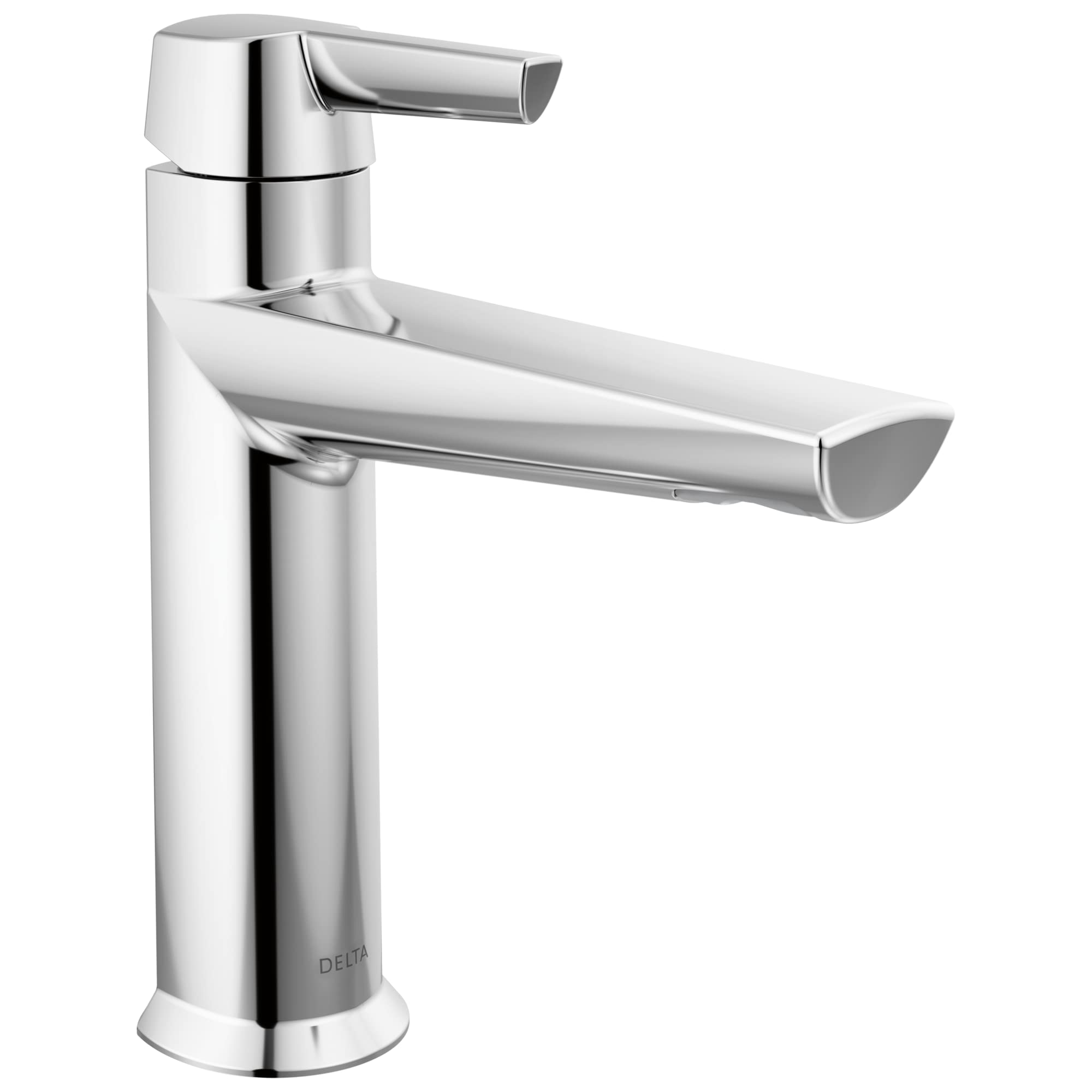 Delta Galeon Single Hole Bathroom Faucet - Chrome 1-Handle Sink Faucet with Diamond Seal Technology & Lumicoat Finish (571-PR-MPU-DST) - Perfect for Modern Bathrooms & Powder Rooms