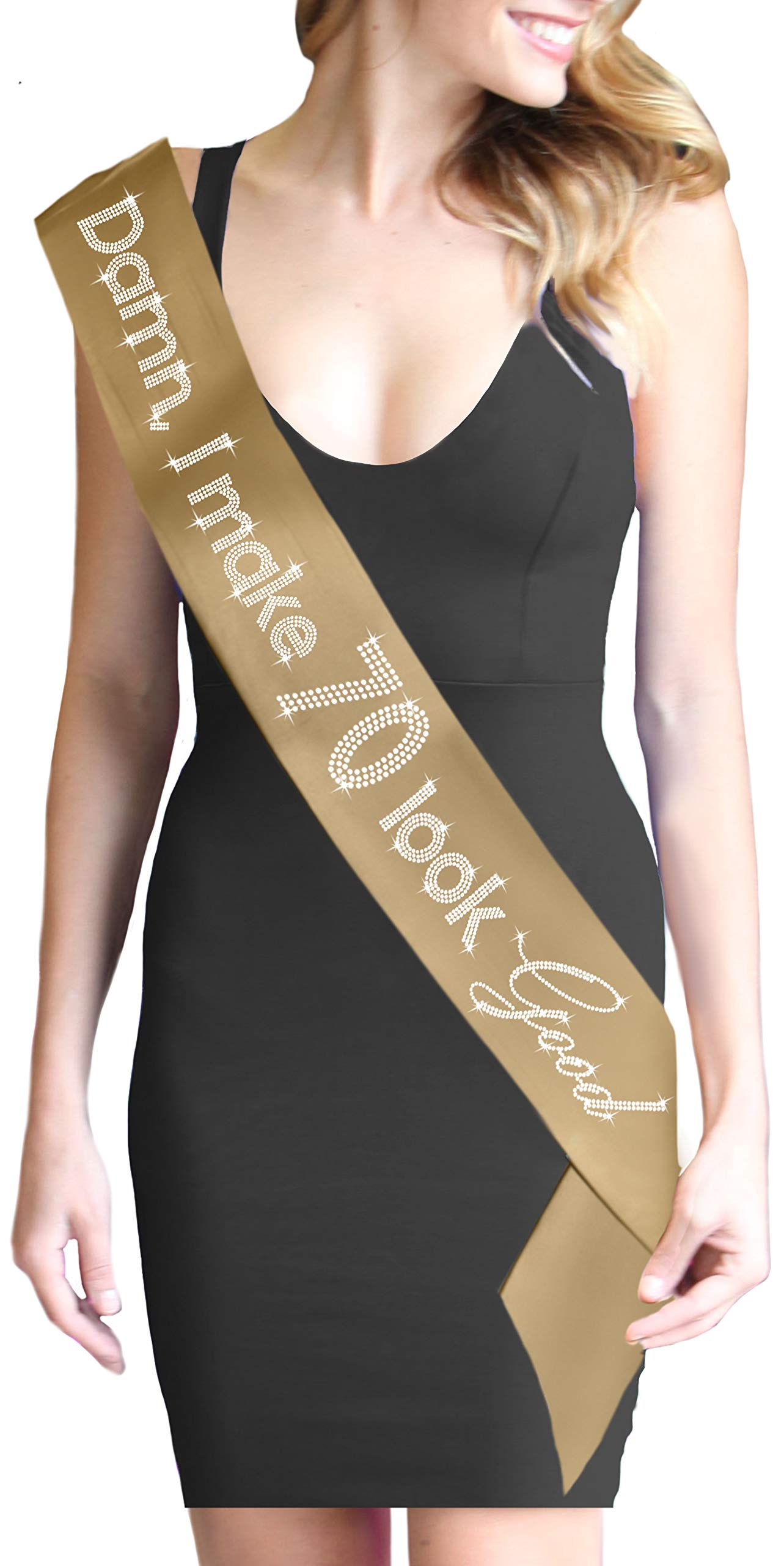 Rhinestone Sash for Women's 70th Birthday - Sparkling 70th Birthday Gift Sash - Perfect for Birthday Parties, Milestone Celebrations & Special Events