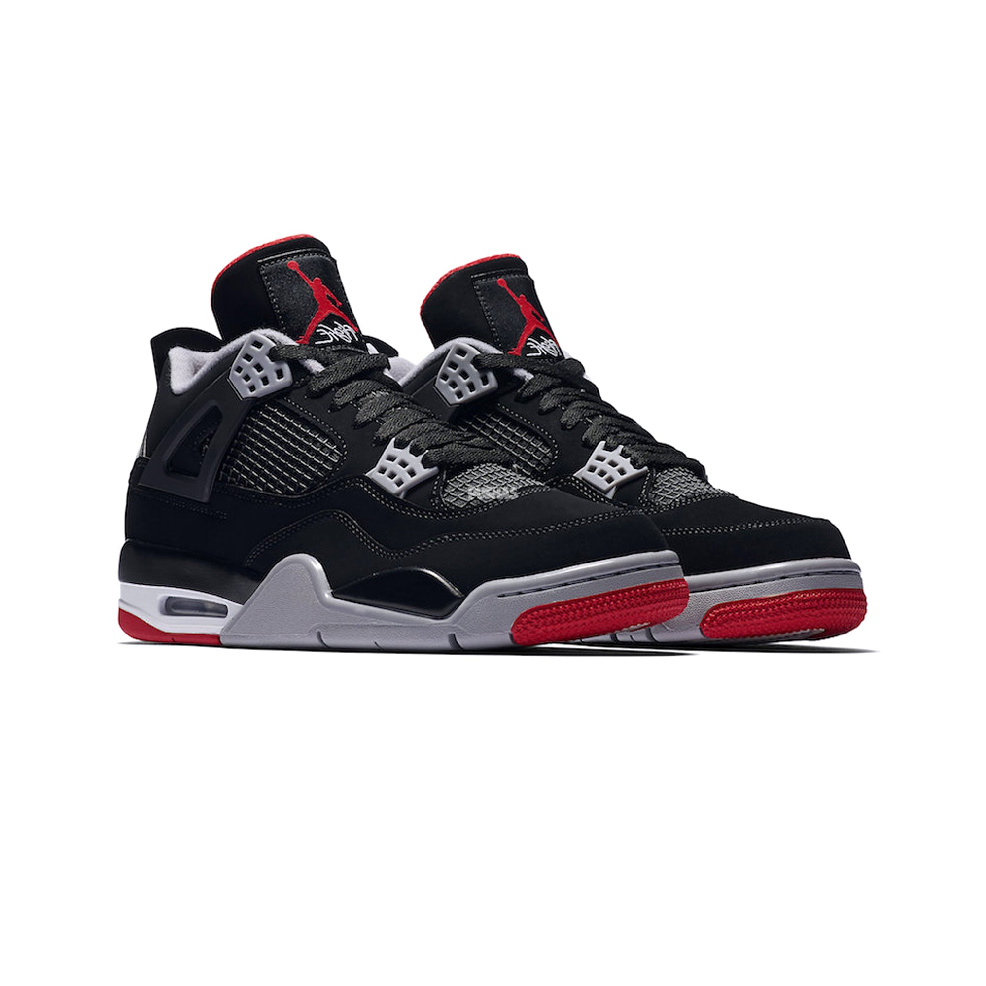 Air Jordan Retro 4 'Bred' (2019) - Men's Basketball Shoes | Classic Black & Red Colorway | Perfect for Streetwear & Sneaker Collectors