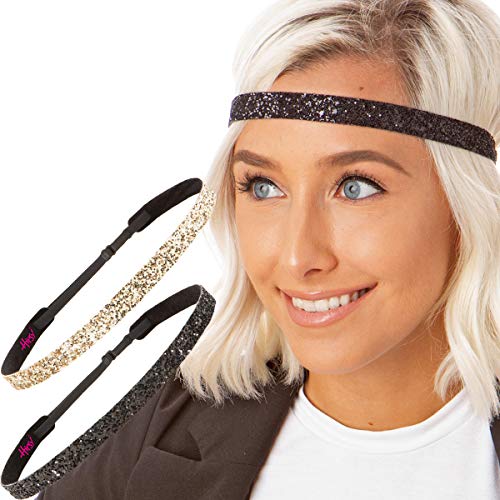 Bling Glitter Skinny Black & Gold