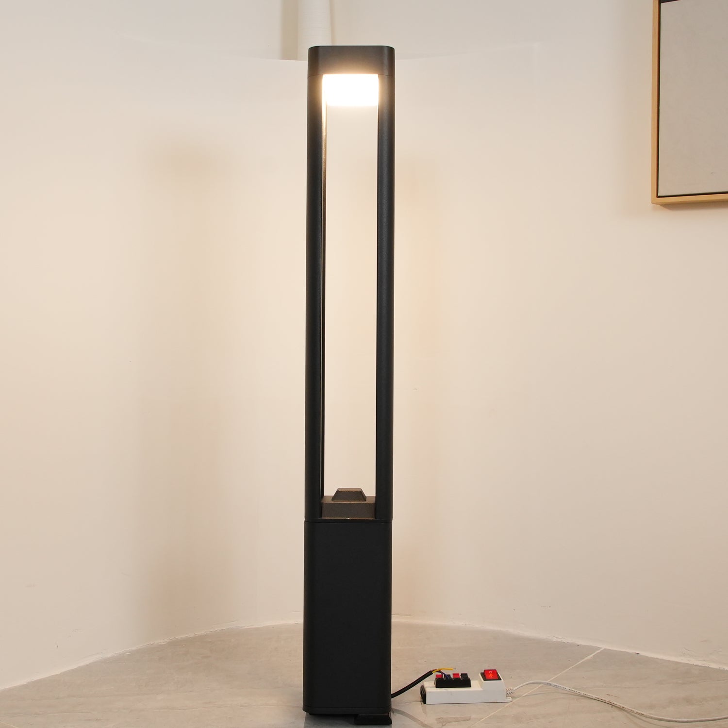 Outdoor Rectangular Column Garden Light - Waterproof LED Landscape Lighting for Patio, Yard, and Pathway Decor