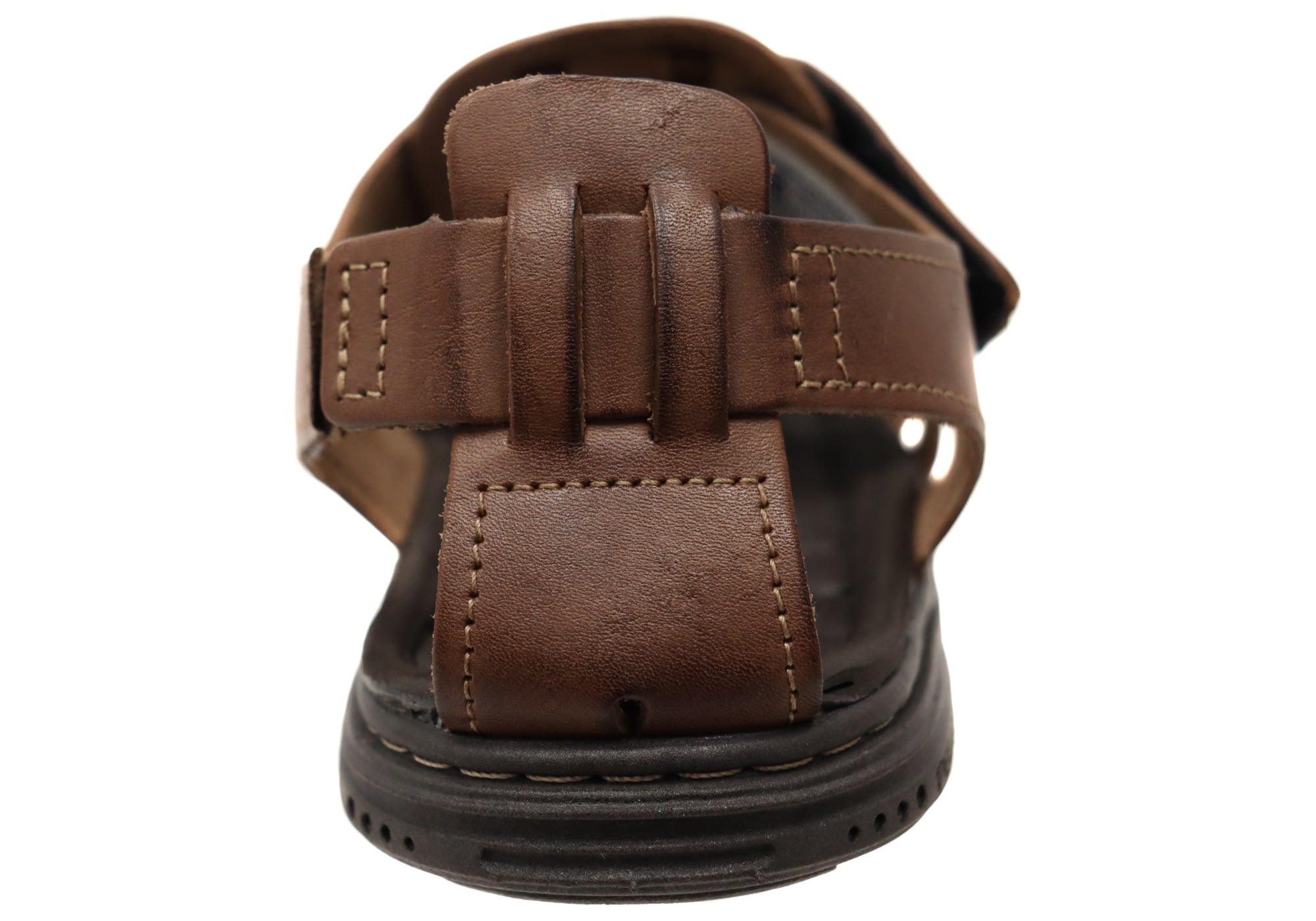 **Pegada Kedge Men's Leather Comfortable Sandals – Handmade in Brazil – Perfect for Beach, Travel & Casual Wear**