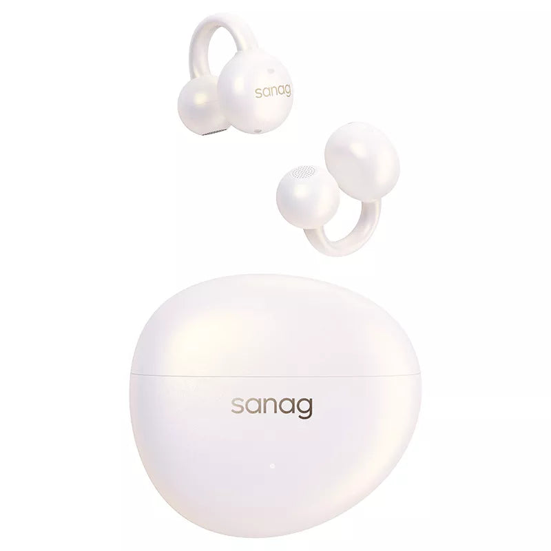 Sanag S7S Ear Clip Wireless Bluetooth Headphones - Open Ear Air Conduction Sport Headset for Running, Cycling, Gym & Outdoor Activities