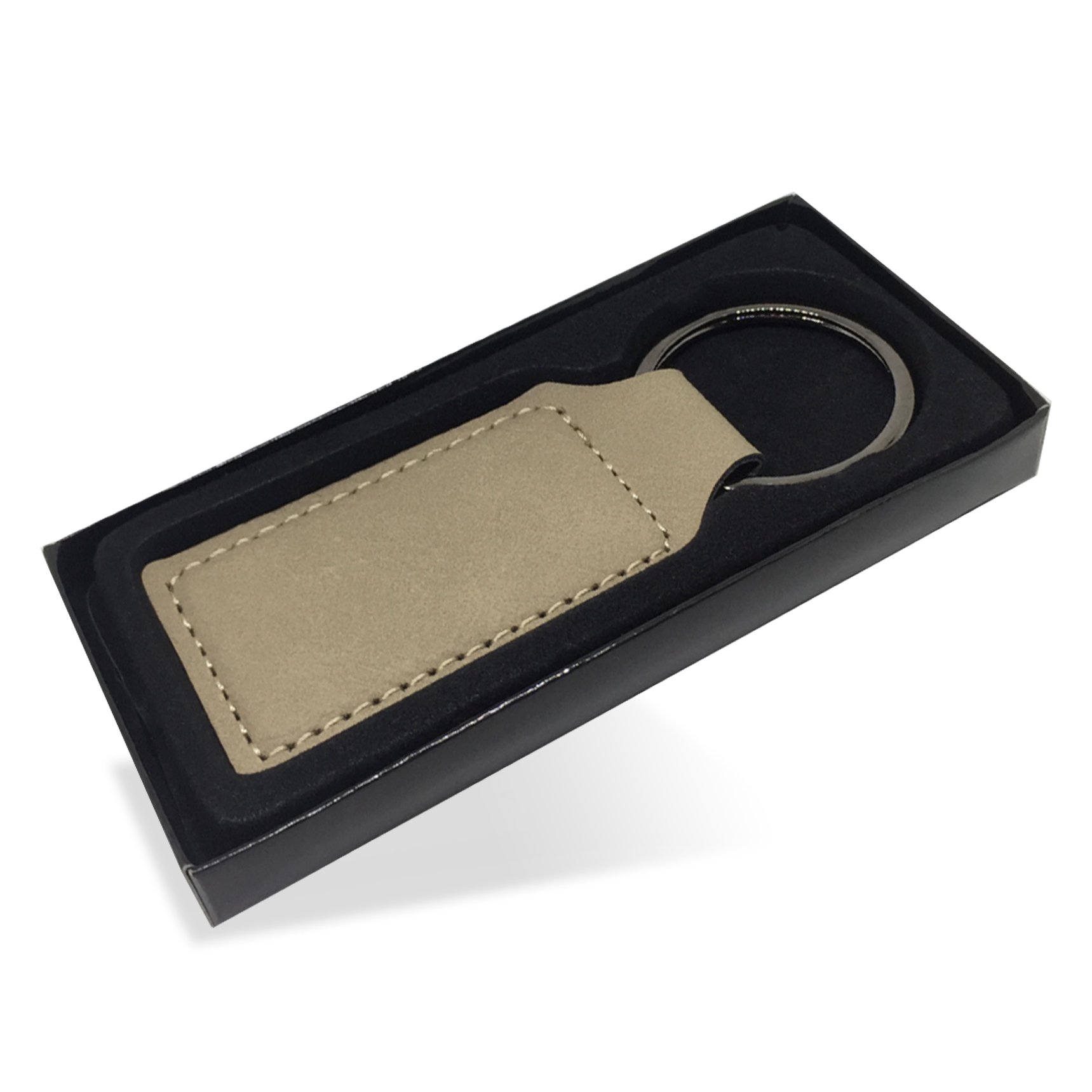 Custom Engraved LaserGram Rectangle Keychain - Bowling Ball & Pins Design - Perfect for Bowling Enthusiasts & Gift Giving