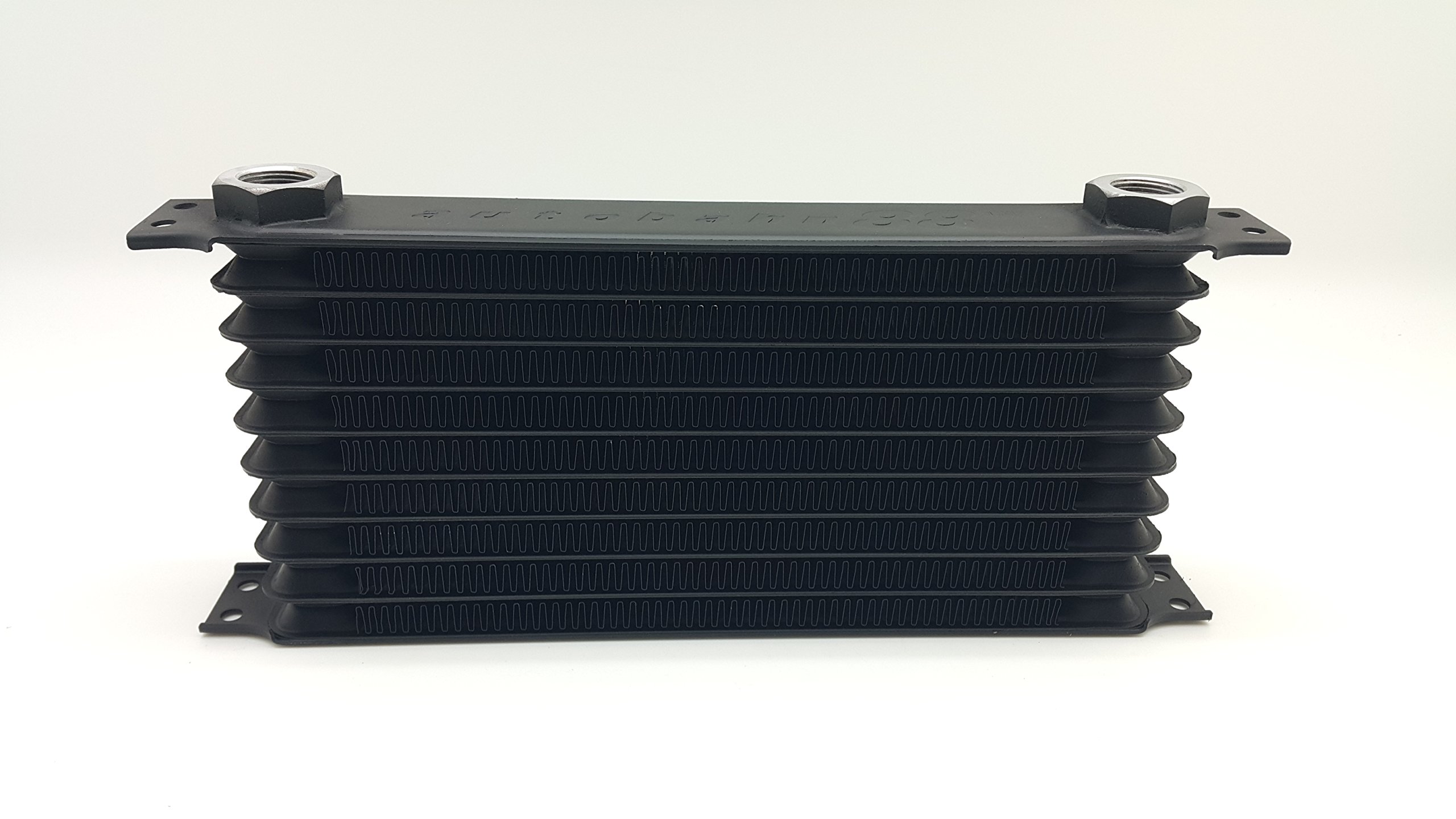 Autobahn88 Universal 10-Row Oil Cooler Kit with Relocation Adapter & 10ft SS Braided Hose - AN10 Fittings - Perfect for High-Performance Cars, Trucks & Racing Vehicles